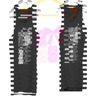 Happy New Year 2026 Discokugel Rosa Kokettechleife Familie Tank Top - Geschenkecke