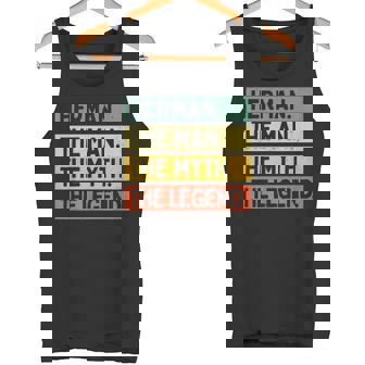 Herman The Man The Myth The Legend Citation Humoristique Personnalisée Débardeur e - Cadeauxyz