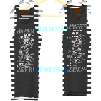 Herren Anglerpruch Mein Bester Fang Ist Meine Frau Angeln Tank Top - Seseable