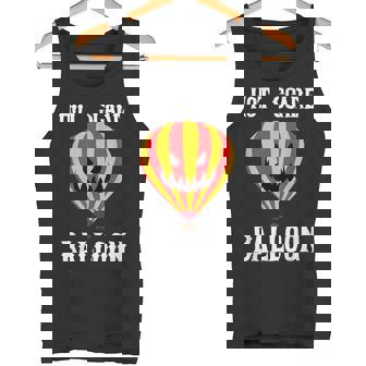 Hot Air Balloon Scary Ballooning Halloween Graphic Tank Top | Mazezy