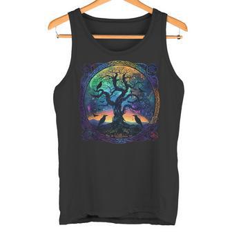 Hugin & Munin Raben Odins Wikinger Baum Des Lebens Tank Top - Geschenkecke