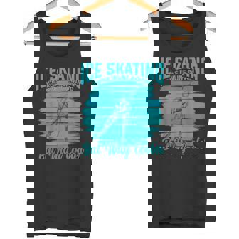 Ice Skating Is Like Inline Skating But Way Cooler Tank Top | Mazezy