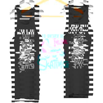 I'd Rather Be Inline Skating Rollerblades Roller Skater Tank Top | Mazezy