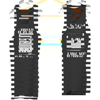 I'm Not Old I'm New Wave 80's Cassette Vintage Retro Tank Top | Mazezy
