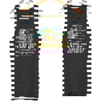 I'm A School Psych Psychologist Whats Your Superpower Tank Top | Mazezy