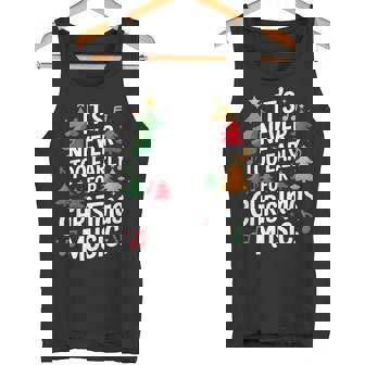 It's Never Too Early For Christmas Music Teacher Lover Tank Top | Mazezy