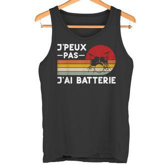 Je Peux Pas J'ai Batterie Humour Batteur Cadeau Drole Prof Débardeur e - Cadeauxyz