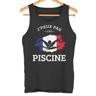 Je Peux Pas J'ai Piscine Natation Nageur Nager France Humour Débardeur e - Cadeauxyz