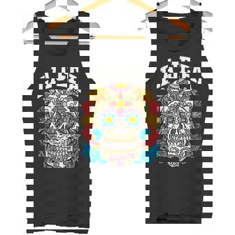 Jefa Día De Los Muertos Mexicougarkull Rockera Manga Larga Camiseta sin mangas - Regaloses