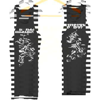 Jesus Christ Motocross Dirt Bike He's Rizzin' Easter Tank Top | Mazezy