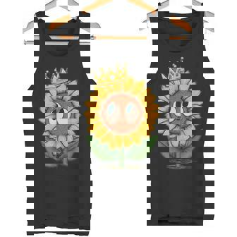 Joli Motif Tournesol Avec Couronne Débardeur e - Cadeauxyz