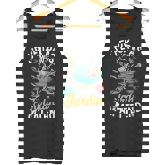 J'peux Pas Mon Jardin M'attend Drole Jardinage Jardinier Débardeur e - Cadeauxyz