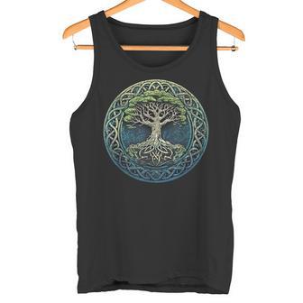 Keltischer Baum Des Lebens Mit Gälischen Knoten Tank Top - Geschenkecke