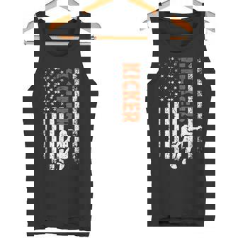 Kicker US Flag Football Kicker Football Placekicker Tank Top | Mazezy