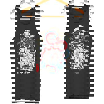 Kitsune À Neuf Queues Renard Et Dragon Temple Japonais Moon Débardeur e - Cadeauxyz