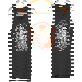 Kitsune Fox Anime Japonais Kawaii Renard Fleur Cerisier Fleur Débardeur e - Cadeauxyz