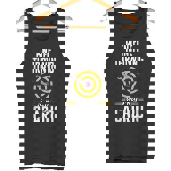 Knife Throwing Cardio Quote Hobby Knife Thrower Tank Top | Mazezy