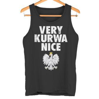 Very Kurwa Nice Poland Polska Polskie In Mangas Camiseta sin mangas - Regaloses