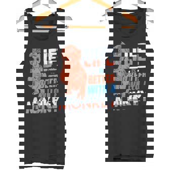 Laida Es Mejor Con Un Mono Humor Retro Animal Camiseta sin mangas - Regaloses