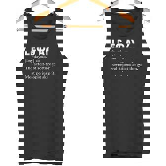 Leg Day Definition Ropa Divertida De Entrenamiento Para Gimnasio Camiseta sin mangas - Regaloses