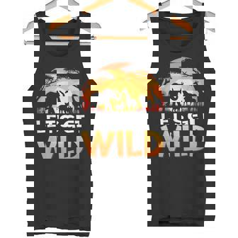 Let's Get Wild Zoo Animals Sunset Wildlife Matching Safari Tank Top | Mazezy