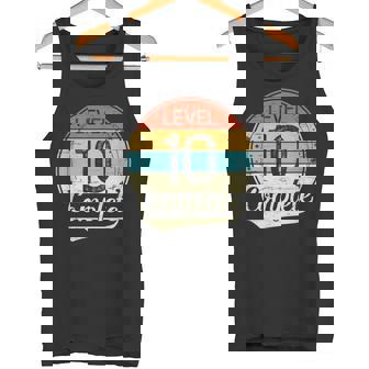 Level 10 Complete Retro 10th Wedding Anniversary Tank Top | Mazezy