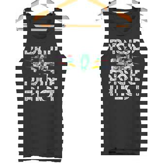 LGBT Rainbow Quadcopter Race Proud Drone Pilot FPV Freestyle Tank Top | Mazezy