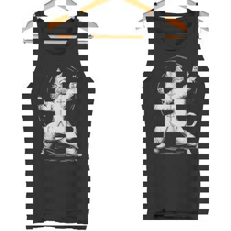 Life Happens Tai Chi Helps Yin Yang Tai Chi Cat Tank Top | Mazezy