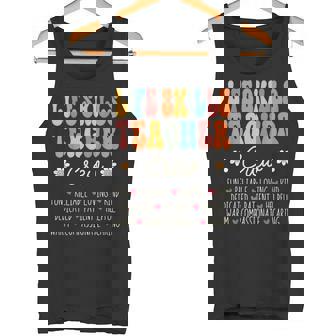 Life Skills Teacher Crew Appreciation Week Back To School Tank Top | Mazezy