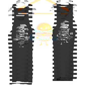 Linda Hamburguesa Para Levantamiento De Pesas Fitness Gimnasio Entrenamiento Hamburguesa Camiseta sin mangas - Regaloses