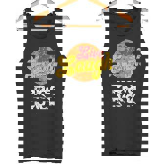 Live Laugh Prog Rock Rainbow Shirt For Progressive Rock Fans Tank Top | Mazezy