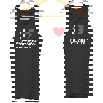 I Love Electricity ハート 電気技師ユーティリティ電気 タンクトップ - Kawaiitshirt