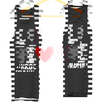 Love Karaoke Valentine's Day Apparel Karaoke Sing-Along Tank Top | Mazezy