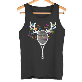 Lumières De Noël Raquette De Tennis Xmas Débardeur e - Cadeauxyz