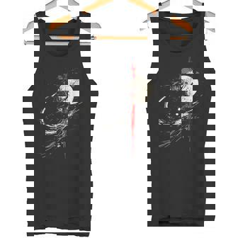 Luna Dibujo Arte Gráfico Pintura Motivo Luna Camiseta sin mangas - Regaloses