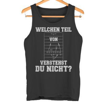 Lustiger American Football Trainer Taktik Tank Top - Geschenkecke