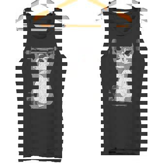 Mapache Entrenando Gimnasio Divertido Animal Lindo Pesos Retro In Mangas Camiseta sin mangas - Regaloses