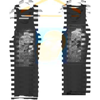 Mème Drôle De Rock Hyrax Avec La Lune Débardeur e - Cadeauxyz