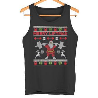 Merry Liftmasanta Klaus Bodybuilder Weihnachten Fitness Tank Top - Geschenkecke