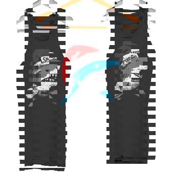 Merryharkmas Un Jeu De Mots Amusant Et Un Joyeux Noël Pour Les Amoureux Des Requins Débardeur e - Cadeauxyz