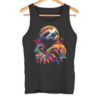 Motif Paresseux Coloré Motif Paresseux Amoureux Des Animaux Débardeur e - Cadeauxyz