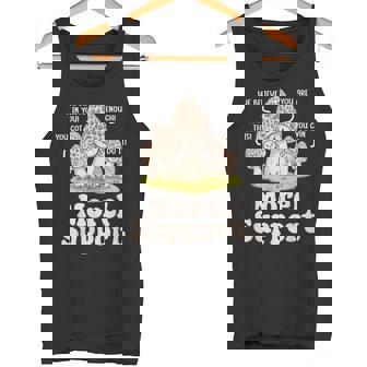 Mushroom Foraging Mycology Fungi Shroom Morel Hunting Tank Top | Mazezy