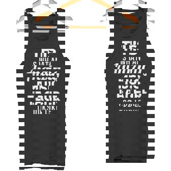 Music Teacher Idea Appreciation Graduation Birthday Tank Top | Mazezy