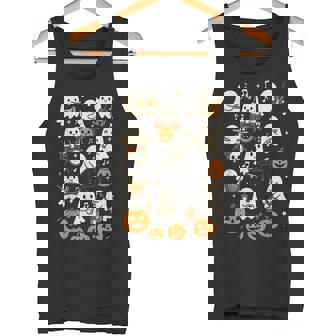 Music Teacher Orchestra Shirt Spooky Halloween Ghost Band Tank Top | Mazezy