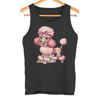 Niedlicher Pudel Hund Mitchleife Tank Top - Geschenkecke