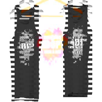 No Compre Adopte La Acuarela Perro Pata Refugio De Animalesoluntario Camiseta sin mangas - Regaloses