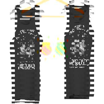 Noël Humoristique Arrête De Regarder Mes Boules Débardeur e - Cadeauxyz