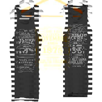 Novembre 1975Intage Maglia 50 Compleanno Anni Uomo Donna Canotta - Novitaregali