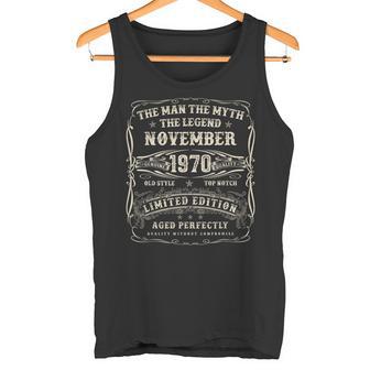 Noviembre De 1970 Regalos De 55 Cumpleaños Para Hombres De 55 Años Camiseta sin mangas - Regaloses