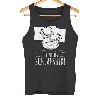 Offizielleschlaf Dalmatiner Hunde Tank Top - Geschenkecke